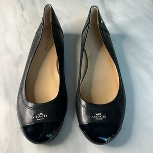 Black Coach Flats Women’s size 9.5